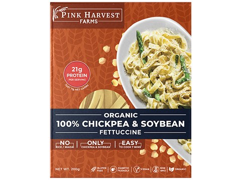 Pink Harvest Farms Chickpea & Soybean Fettuccine, 200 g