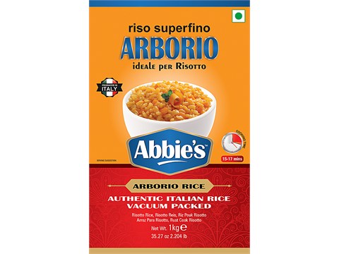 Abbies Authentic Italian Arborio Rice - Medium Grained, Delicious, 1 kg