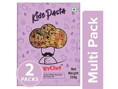 HappyChef Durum Wheat Pasta - Kids, Pink, 2x250 g