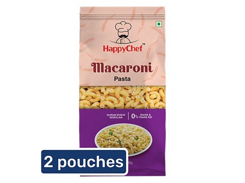 HappyChef Durum Wheat Pasta - Macaroni, 2x500 g