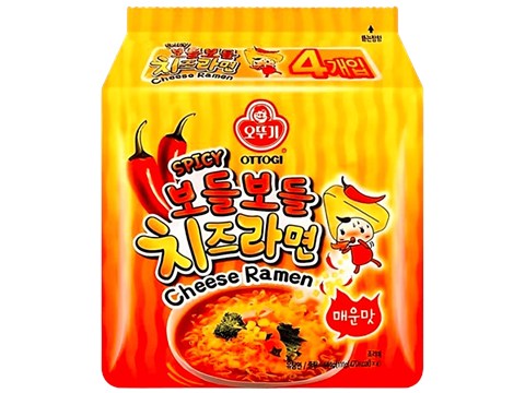 Ottogi Spicy Stir Fry Cheese Ramen, 520 g