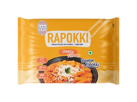 Good Seoul Rapokki Cheesy Flavour Korean Ricecake With Ramen, 132 g