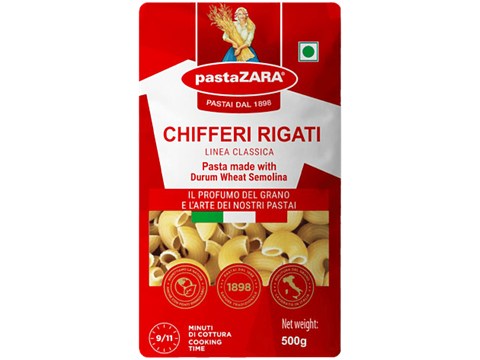 Pastazara Authentic Italian Pasta - Chifferi Rigati, 500 g