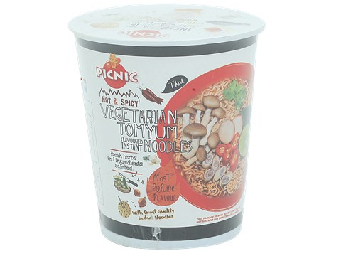Picnic Instant Thai Noodles - Hot & Spicy Vegetarian Tomyum, 60 g