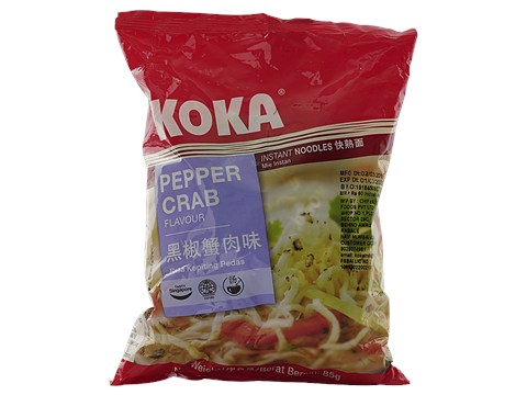 Koka Instant Noodles - Pepper Crab Flavor, 85 g