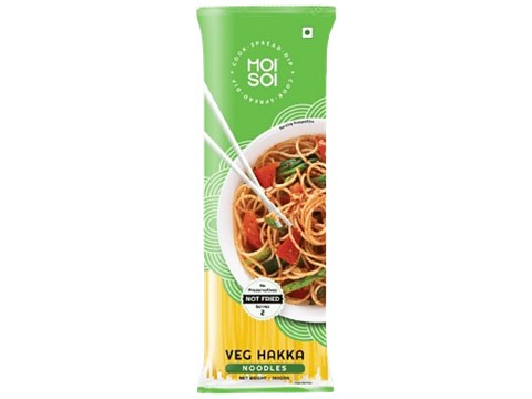Moi Soi Veg Hakka Noodles - Non-Sticky, Easy To Cook, No Preservatives, 150 g