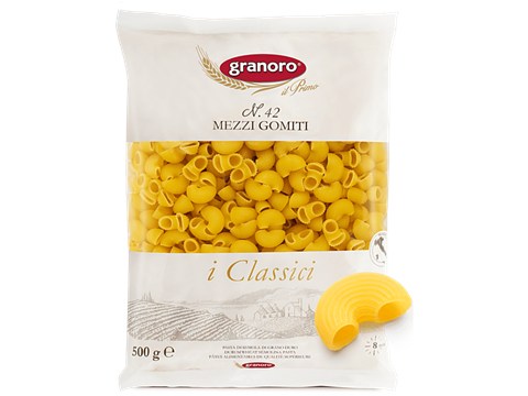 Granoro Mezzi Durum Wheat Pasta - Gomiti/Macroni/Elbow, 500 g