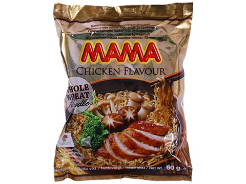 MAMA Instant Whole Wheat Noodles - Chicken Flavour, 60 g