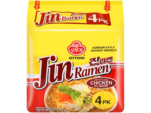 Ottogi Jin Ramen Korean Style Instant Noodles - Chicken Flavour, 440 g