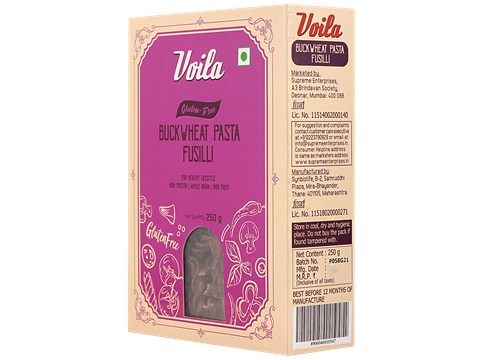 VOILA Buckwheat Pasta - Fusilli, 250 g