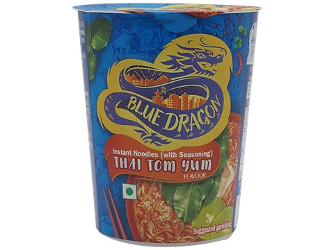 Blue Dragon Instant Cup Noodle With Seasoning - Thai Tom Yum, 60 g