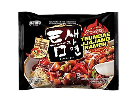 Paldo Teumsae Jjajang Ramen Korean Noodles - Spicy, 203 g