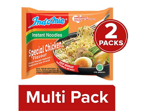 Indomie Instant Soup Noodles - Special Chicken Flavour, 2x75 g