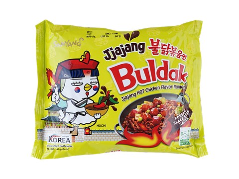 Samyang Buldak Jjajang Hot Chicken Flavour Ramen - With Korean Black Bean Sauce, 140 g