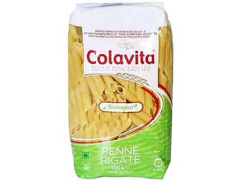 Colavita Biologico Durum Wheat Pasta - Penne Rigate, 500 g