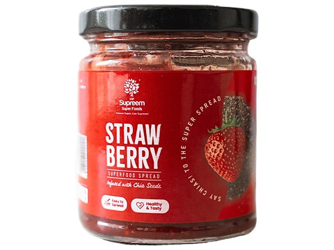 Supreem Super Foods Strawberry Spread With Chia Seeds, 200 g