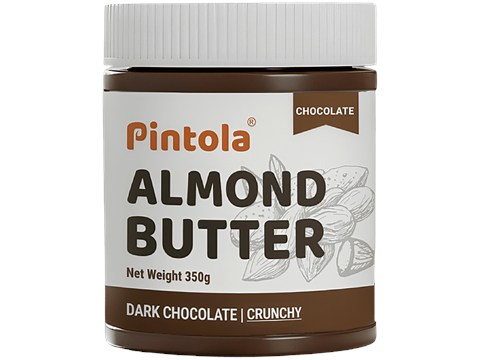 Pintola Dark Chocolate Almond Butter - Crunchy, 350 g