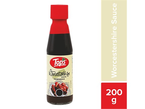 Tops Worcestershire Sauce - Unique Flavour, 200 g
