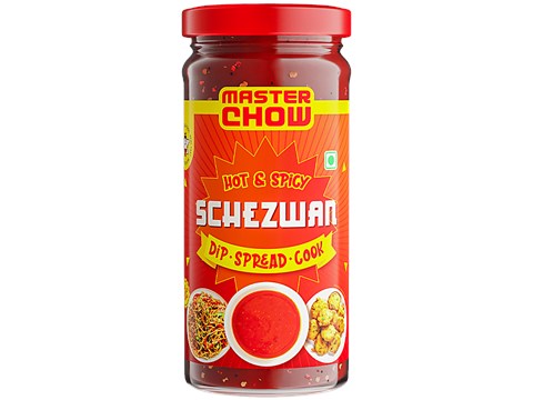 MasterChow Hot & Spicy Schezwan Chutney - Dip, Spread, Cook, 250 g