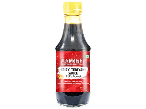 Meishi Spicy Teriyaki Sauce - Oriental Gourmet, Sweet & Tangy Sauce, Adds Umame, For Japanese / Asian Cooking, 230 g