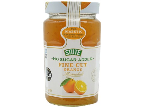 Stute  Marmalade - Fine Cut Orange, No Sugar Added, 430 g
