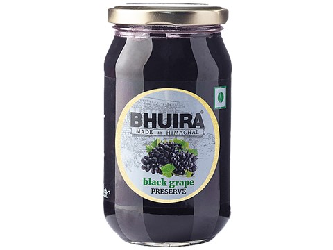 BHUIRA  Black Grape Preserve - Sweet & Tangy, Rich In Energy & Fibre, 470 g