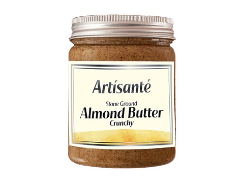 Artisante Almond Butter - Crunchy, 180 g