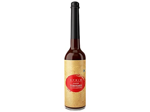 Sprig Teriyaki Sauce - With Ginger, For Stir Fry Sauce, Marinade & Dip Use, 100 g
