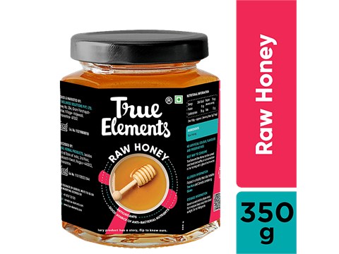True Elements Raw Honey, 350 g