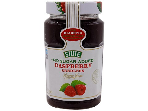 Stute  Raspberry Seedless Extra Jam - No Sugar Added, Imported, 430 g