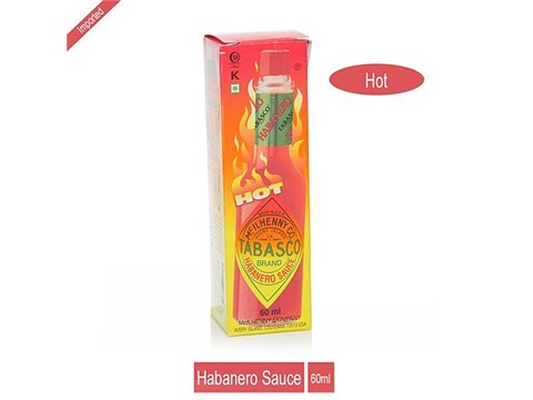Tabasco Hot Habanero Sauce, 60 ml