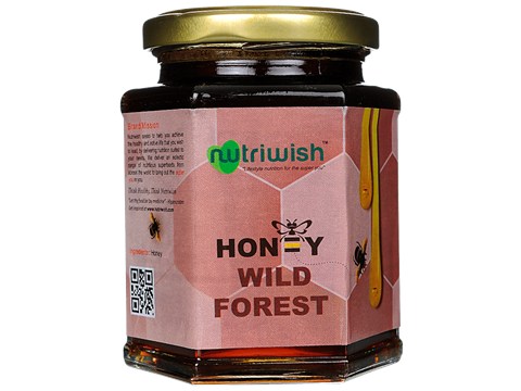 Nutriwish Pure Organic Honey - Wild Forest, 350 g