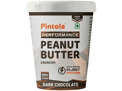 Pintola Dark Chocolate Peanut Butter - Crunchy, 510 g