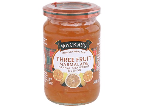 Mackays Marmalade - Three Fruit (Orange, Grapefruit & lemon), 340 g