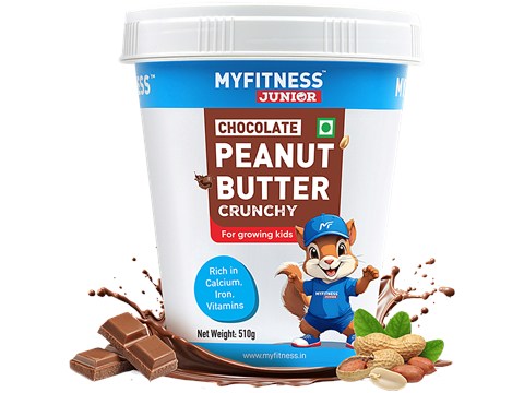 Myfitness Junior Chocolate Peanut Butter Crunchy, 510 g
