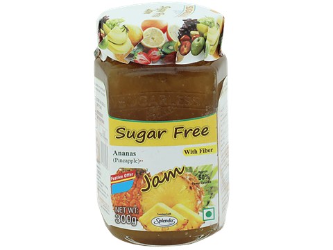 Sugarless Bliss Sugar Free Jam - Ananas (Pineapple), 300 g