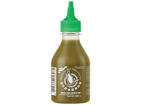 Flying Goose Sriracha Hot Green Chilli Sauce - Spicy, Adds Flavour, 200 ml