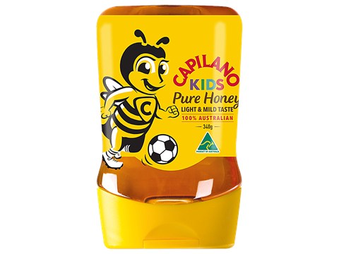 Capilano Pure Honey - For Kids, Australian, Light & Mild Taste, 340 g