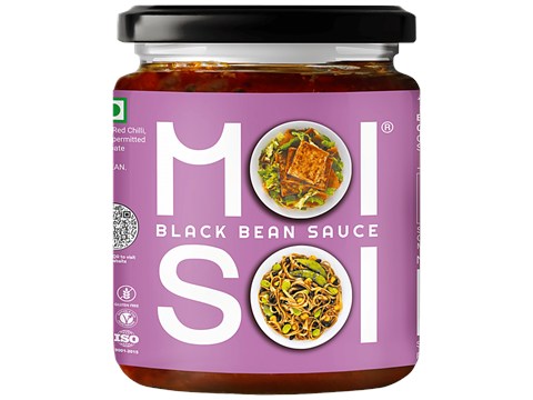 Moi Soi Black Bean Sauce - Used As Spread, Marinade, Dip & For Making Chinese, Asian, Thai & Stir Fry Dishes, Vegan, 175 g