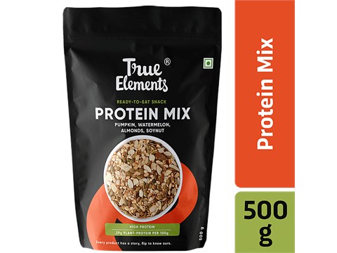 True Elements Protein Mix - High Fibre, Roasted, 500 g