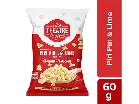 The Theatre Project Gourmet Popcorn - Piri Piri & Lime, 60 g