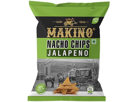Makino Nacho Chips - Jalapeno, Lesser Fat, 60 g