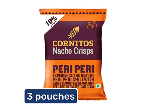 Cornitos Peri Peri Nacho Crisps, 3x61 g