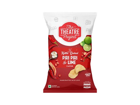 The Theatre Project Kettle Cooked Potato Chips - Piri Piri & Lime, 72 g