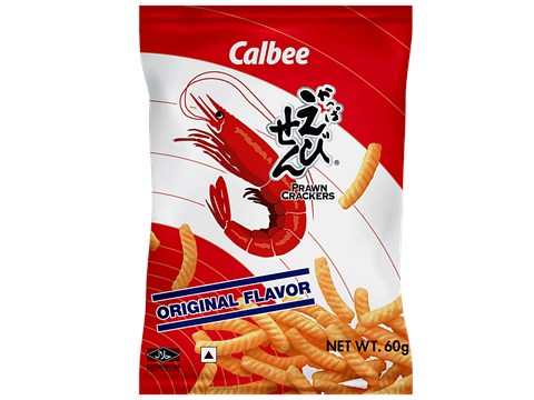 Calbee Original Flavour Prawn Crackers, 60 g