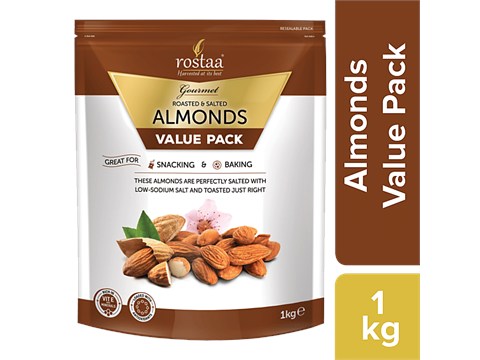 Rostaa Almonds - Salted, 1 kg
