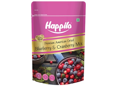 Happilo Premium American Dried Blueberry & Cranberry Mix, 200 g