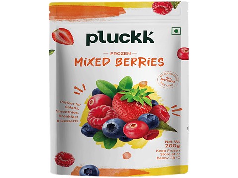 Pluckk Frozen Mixed Berries, 200 g
