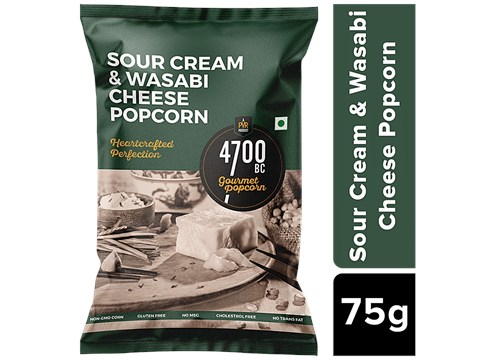4700BC Gourmet Popcorn - Sour Cream & Wasabi Cheese, 75 g
