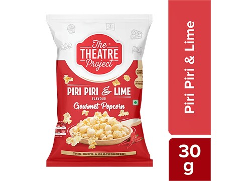 The Theatre Project Gourmet Popcorn - Piri Piri & Lime, 30 g